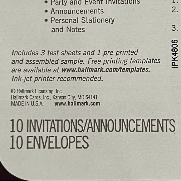 Hallmark Invitations & Announcements for Printer & Pen - Picture 8 of 9